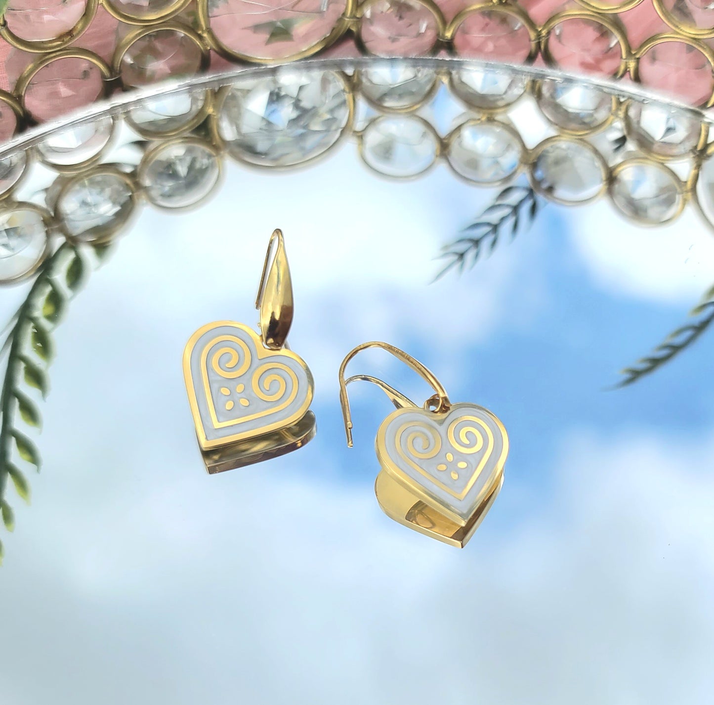 Chong Earrings - 18K Gold Plated, Hypoallergenic