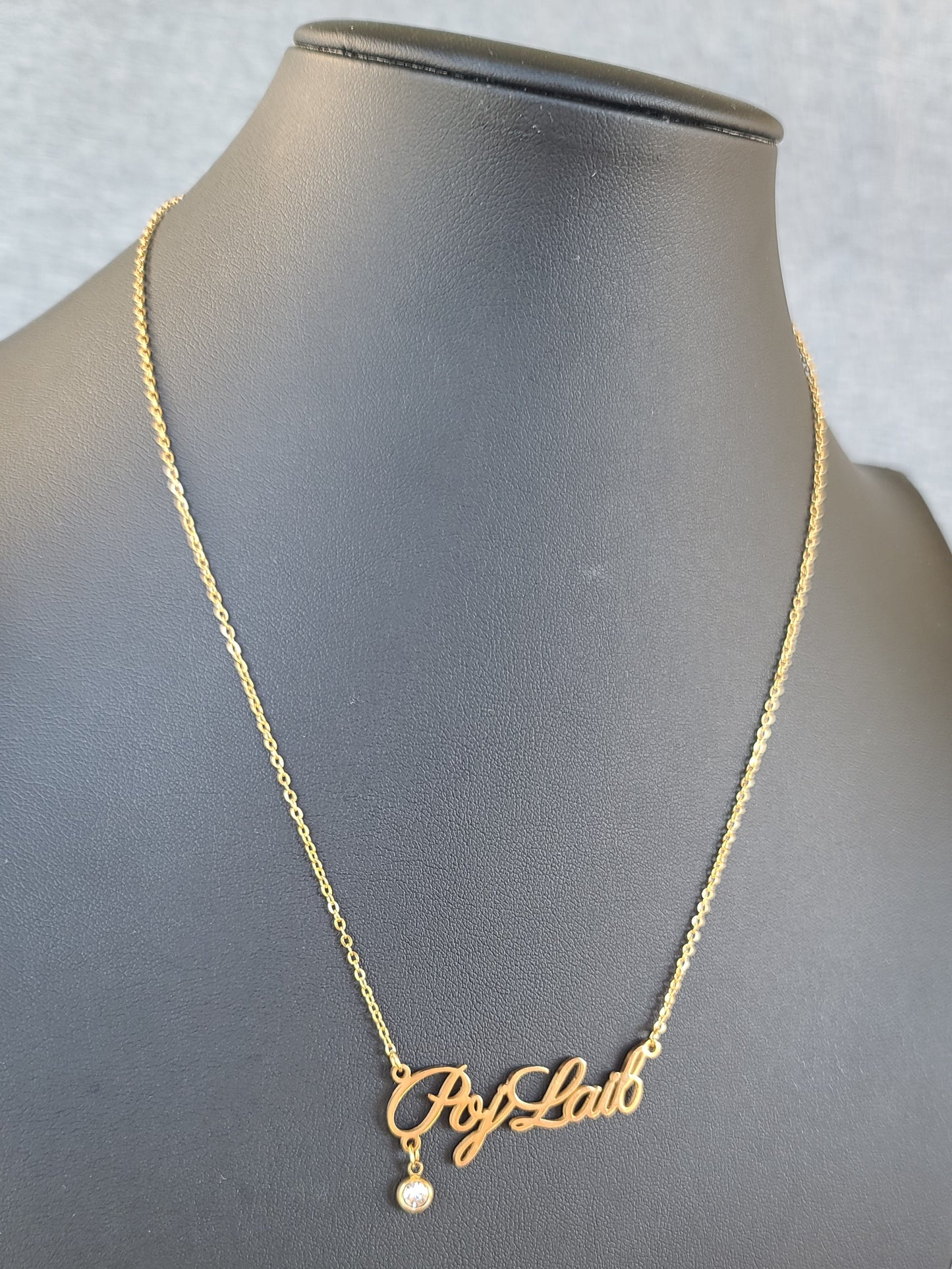 Poj Laib Necklace - 18K Gold Plated, Hypoallergenic