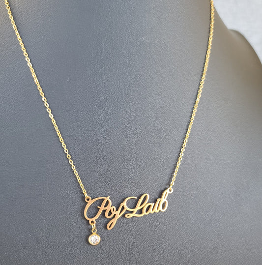 Poj Laib Necklace - 18K Gold Plated, Hypoallergenic